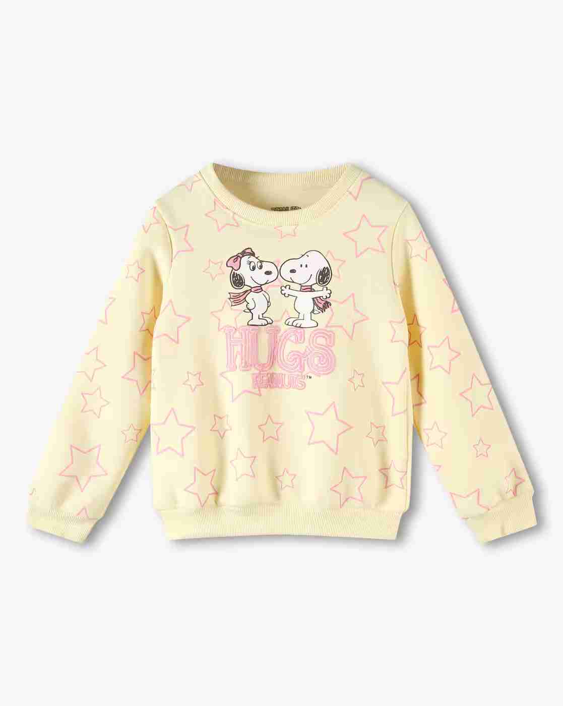 KG FRENDZ | Girls Peanuts Print Regular Fit Sweatshirt|0