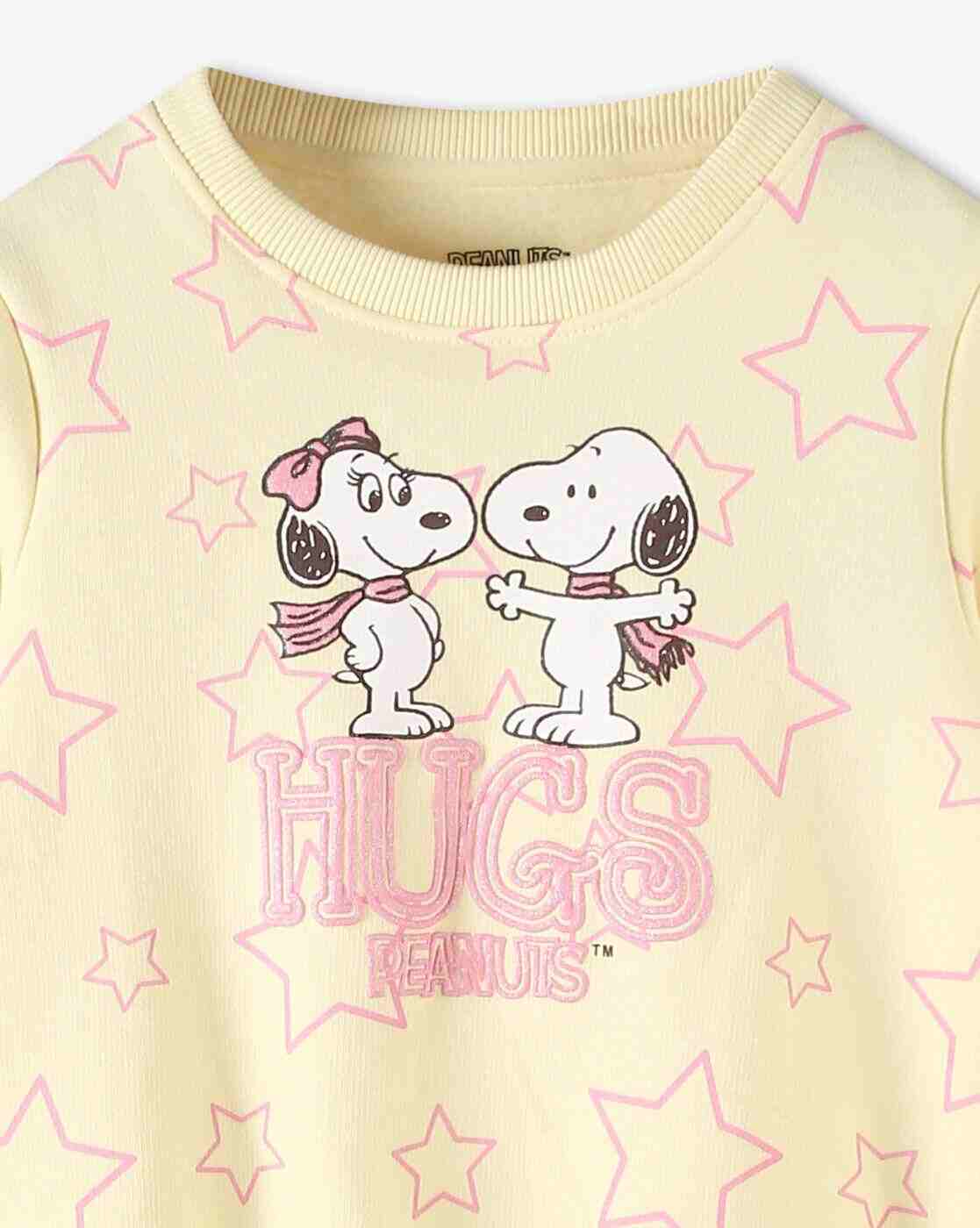 KG FRENDZ | Girls Peanuts Print Regular Fit Sweatshirt|2