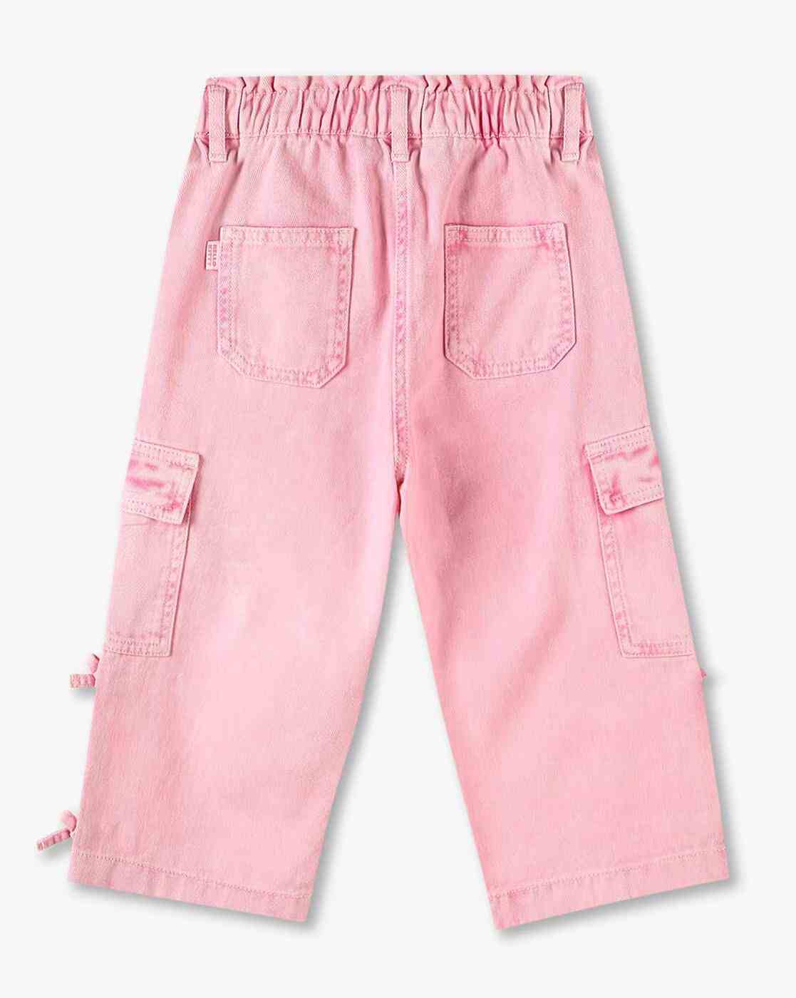 KG FRENDZ | Girls Relaxed Fit Culottes with Keychain & Bow