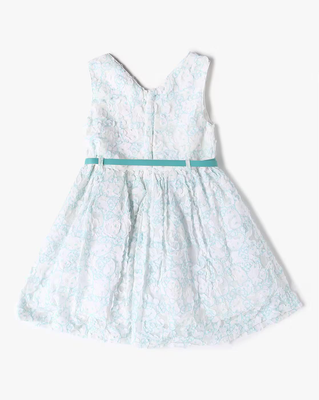 KG FRENDZ | Girls Printed Fit & Flared Dress
