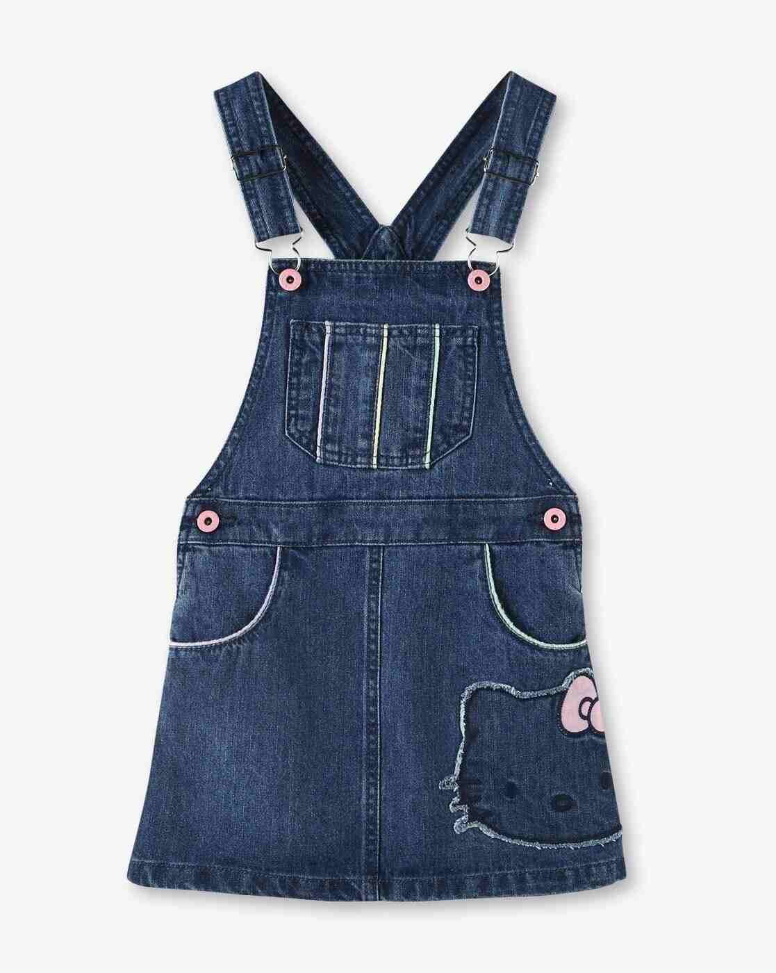 KG FRENDZ | Girls Cotton Dungaree & T-Shirt Set|3
