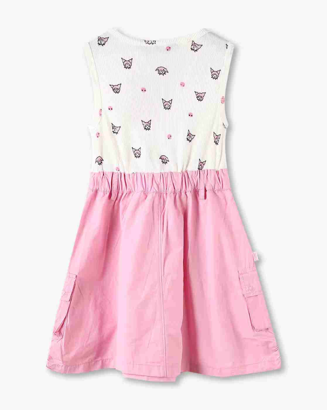 KG FRENDZ | Girls Kuromi All-Over Print Fit & Flare Dress|1