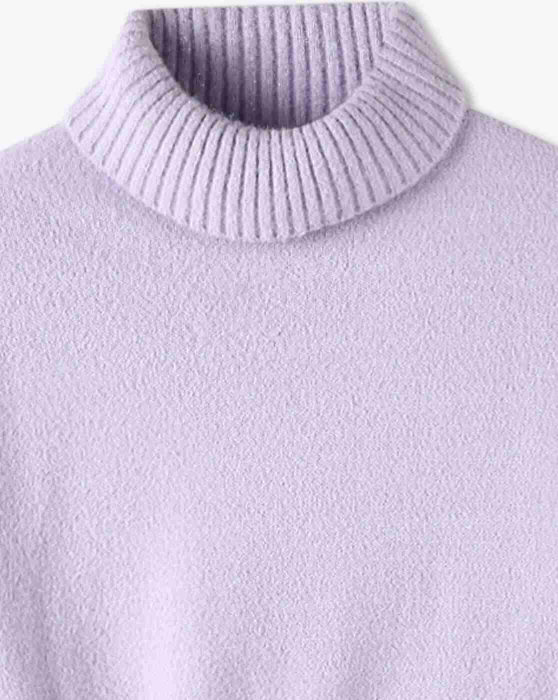 KG FRENDZ | Girls Ribbed High-Neck Sweater Dress with Waist Belt|2