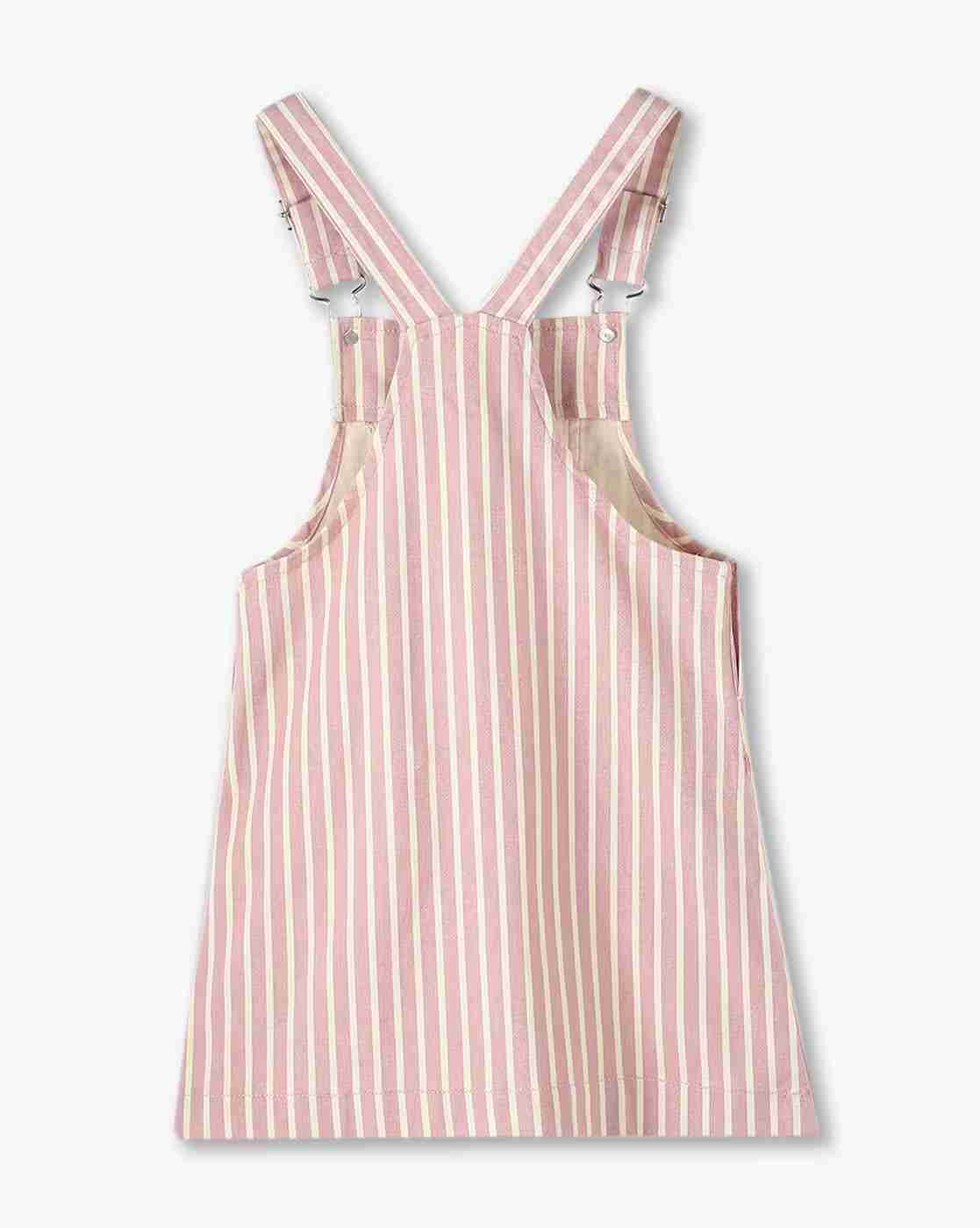 KG FRENDZ | Pink pin stripe dungaree, lt. pink, 7-8y|4