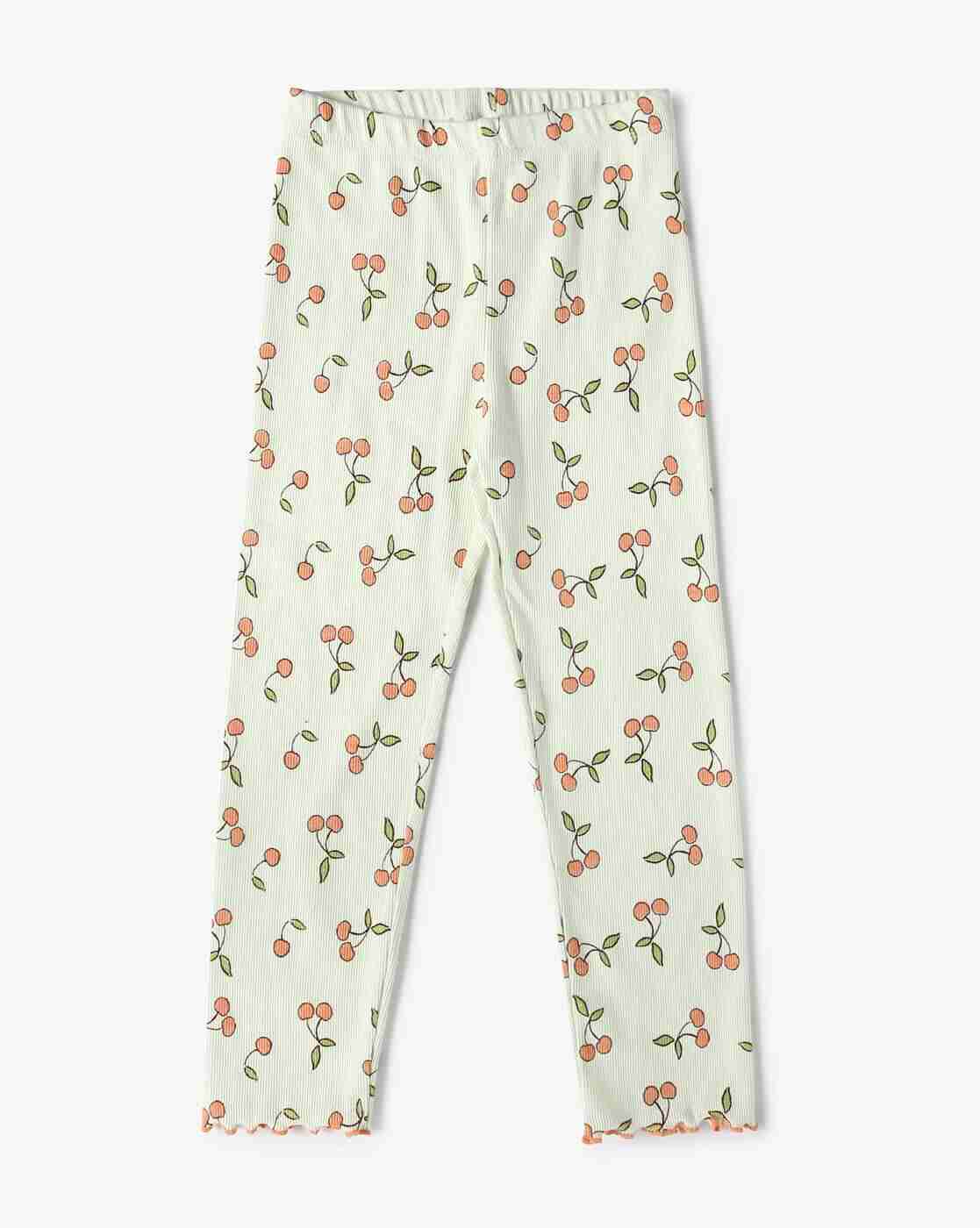 KG FRENDZ | Orange aop rib legging, mint, 2-3y|0