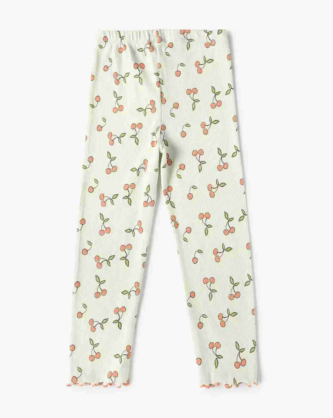 KG FRENDZ | Orange aop rib legging, mint, 2-3y|1