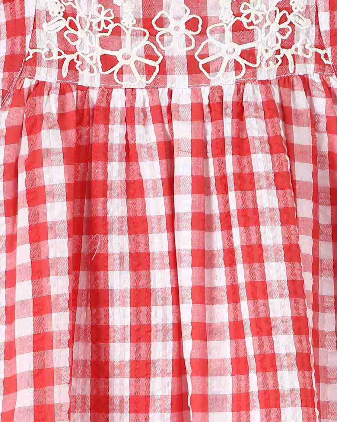 KG FRENDZ | Red gingham dress, red, 3-4y|2