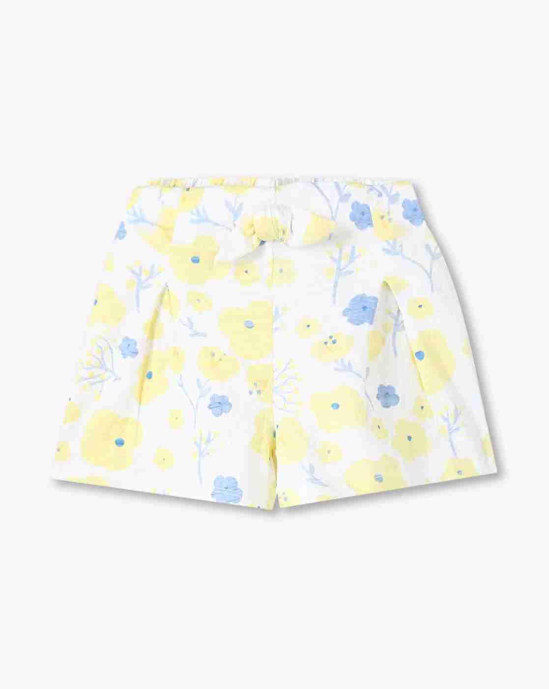 KG FRENDZ | Floral shorts with 3d bow, white, 2-3y|0