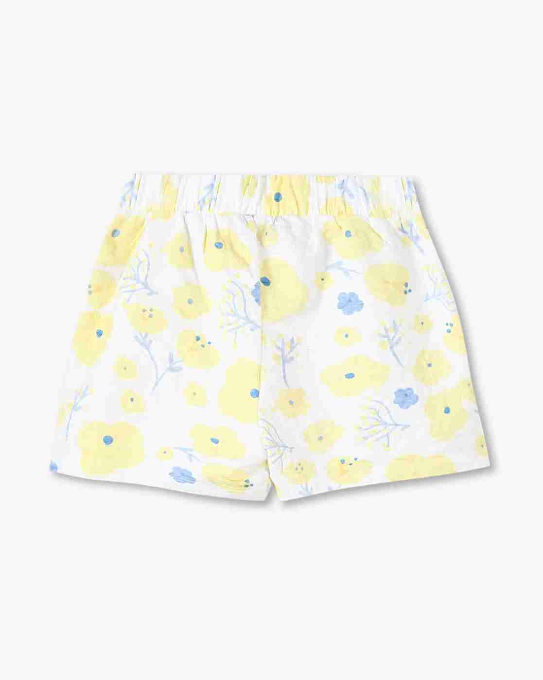 KG FRENDZ | Floral shorts with 3d bow, white, 2-3y|1
