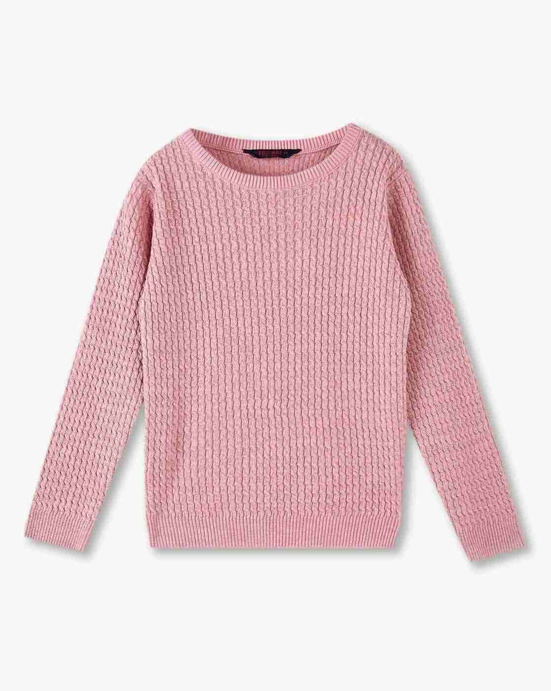 KG FRENDZ | Girls Ribbed Round-Neck Sweatshirt|0