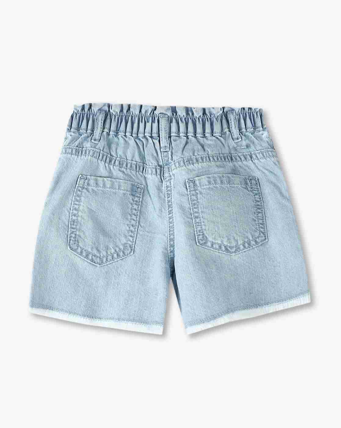 KG FRENDZ | Girls Embroidered Regular Fit Shorts|1