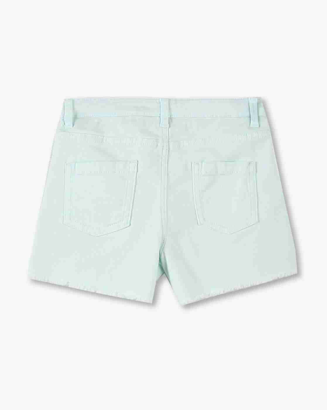 KG FRENDZ | Girls Embroidered Regular Fit Shorts|1