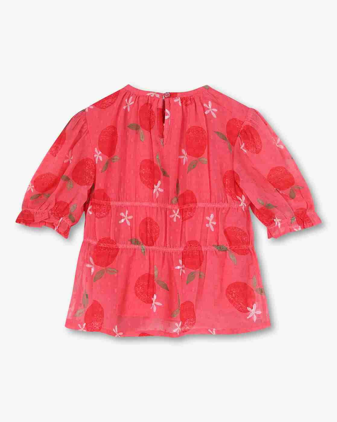KG FRENDZ | Girls All-Over Print Relaxed Fit Round-Neck Top|1