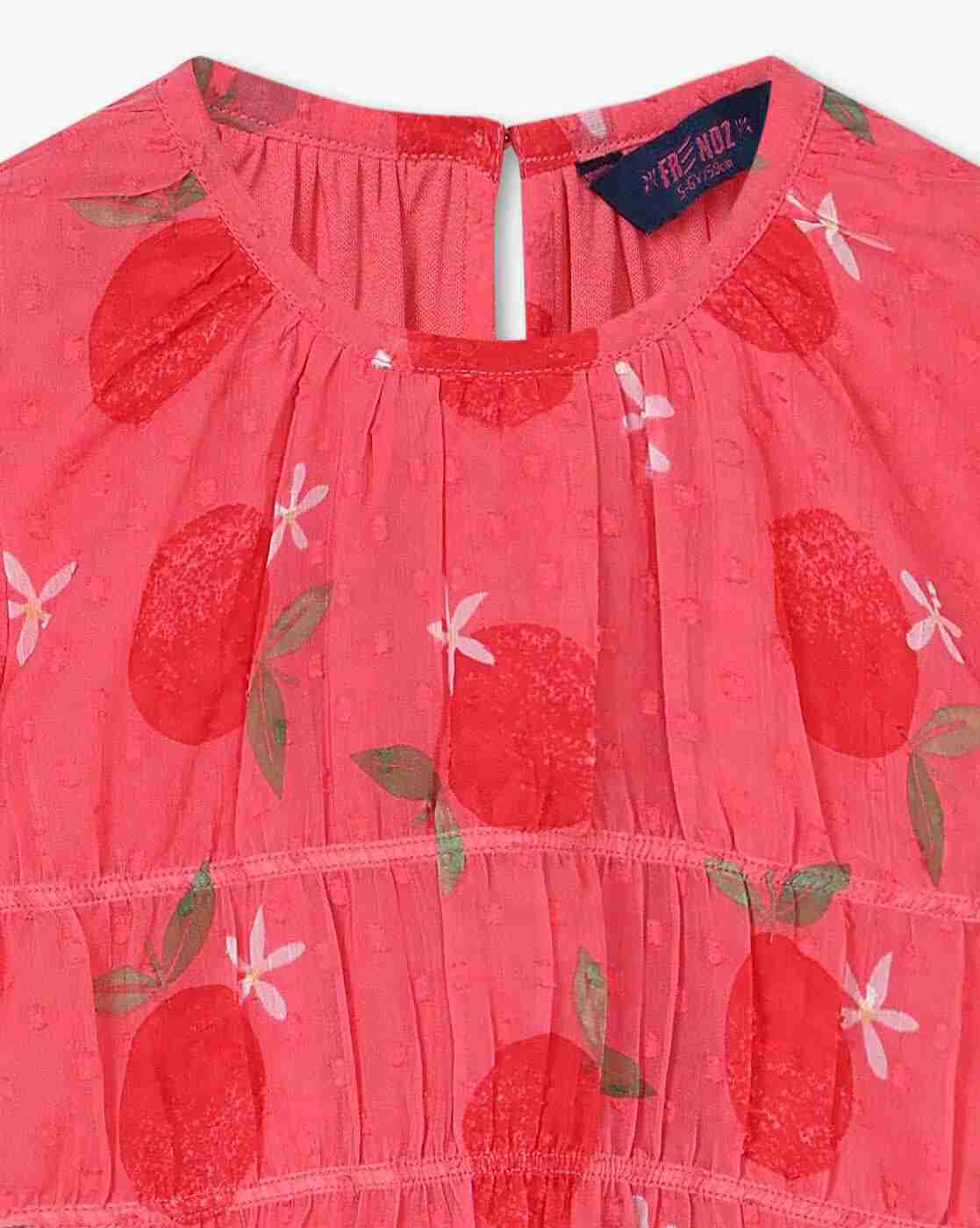 KG FRENDZ | Girls All-Over Print Relaxed Fit Round-Neck Top|2