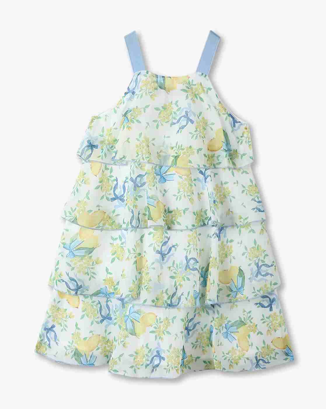 KG FRENDZ | Girls Floral Print Cotton A-Line Dress with Jacket Set|4
