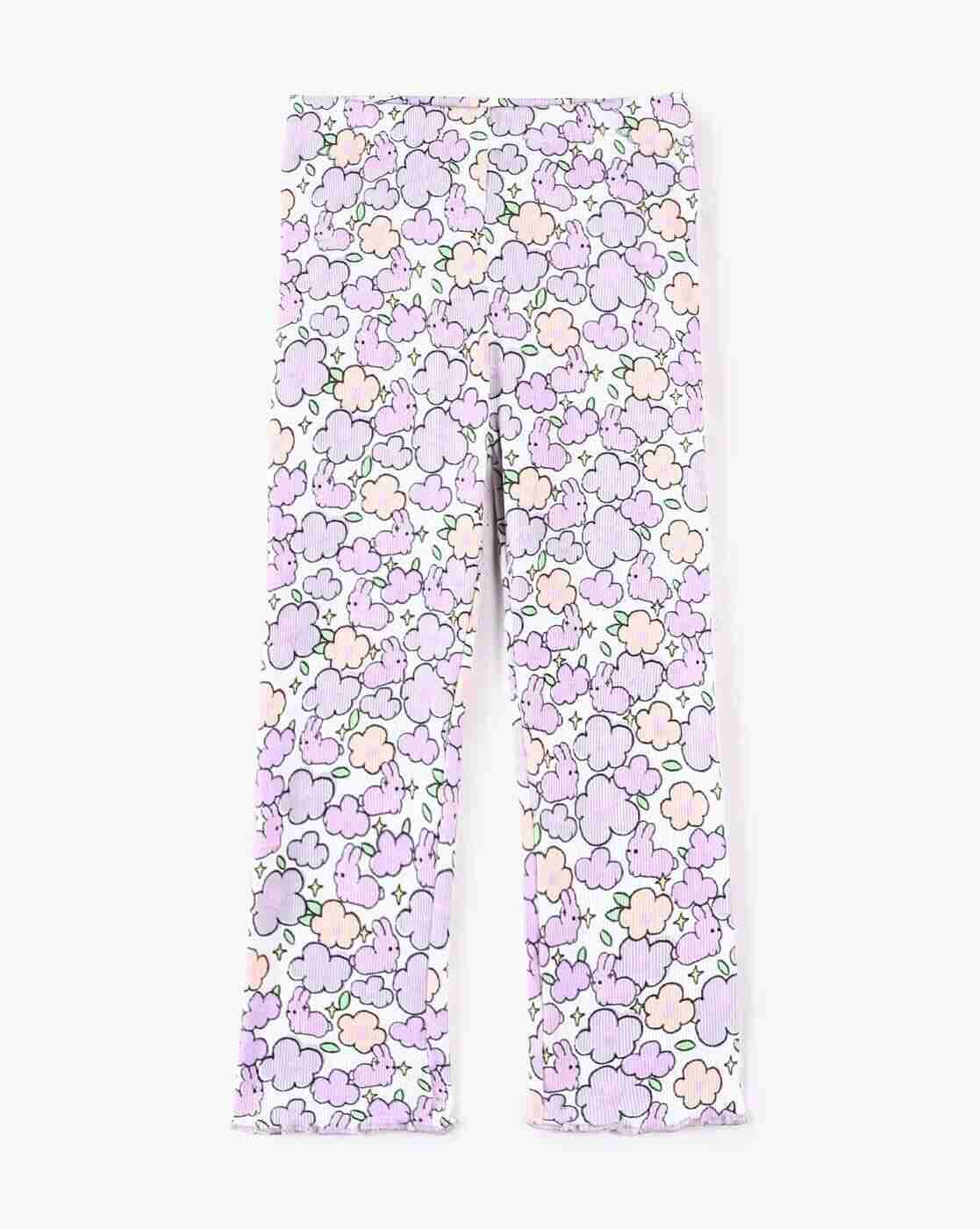 KG FRENDZ | Girls Printed Mid-Rise Leggings|0