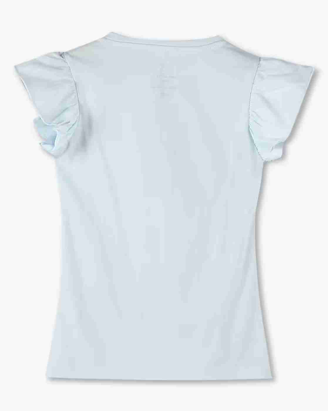 KG FRENDZ | Girls Hello Kitty Print Regular Fit Round-Neck T-Shirt|1