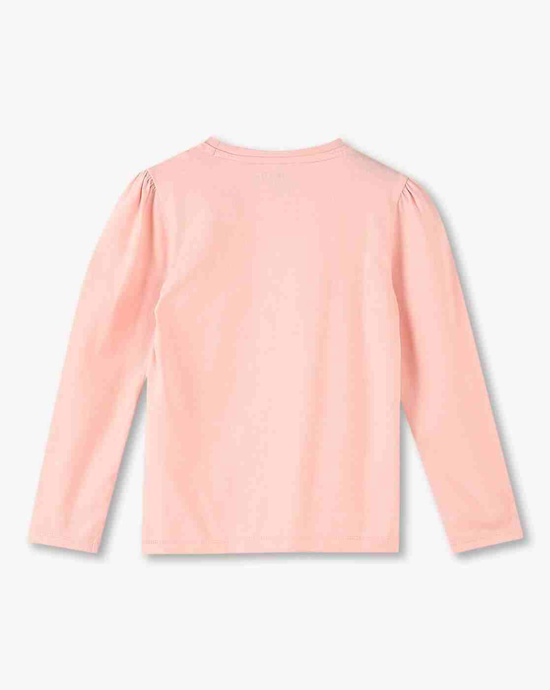 KG FRENDZ | Girls Butterfly Print Regular Fit Round-Neck T-Shirt|1