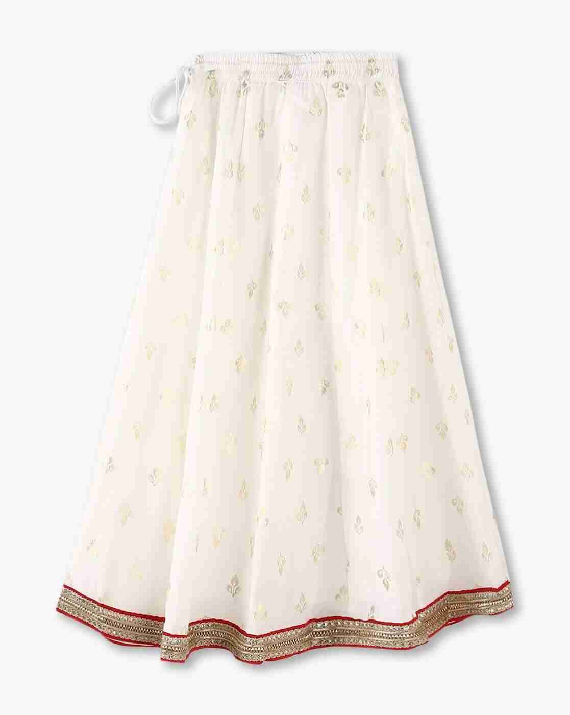 KG FRENDZ | Girls Foil Print Lehenga Choli with Dupatta|4