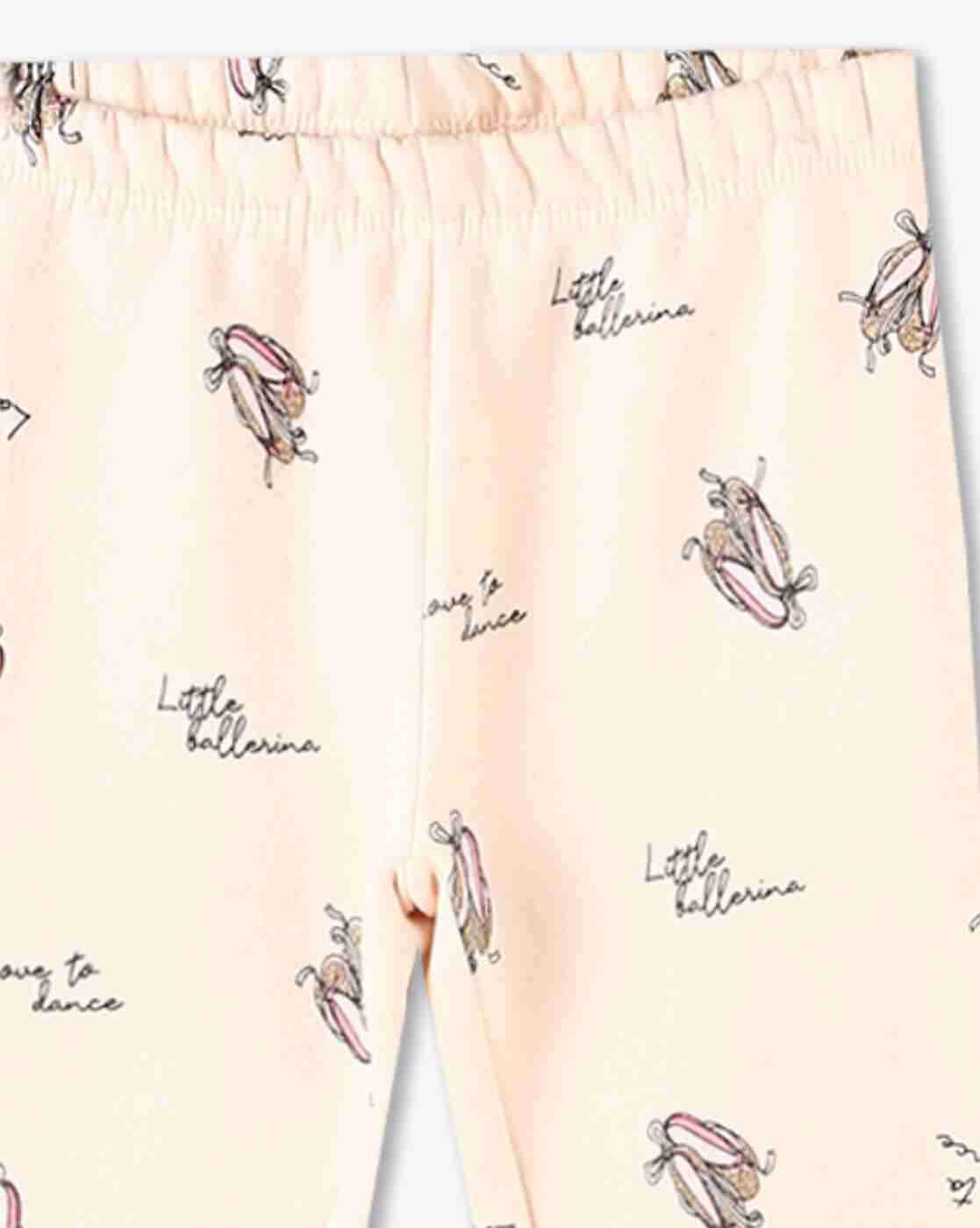 KG FRENDZ | Girls Ballerinas Print Joggers with Elasticated Waist|2