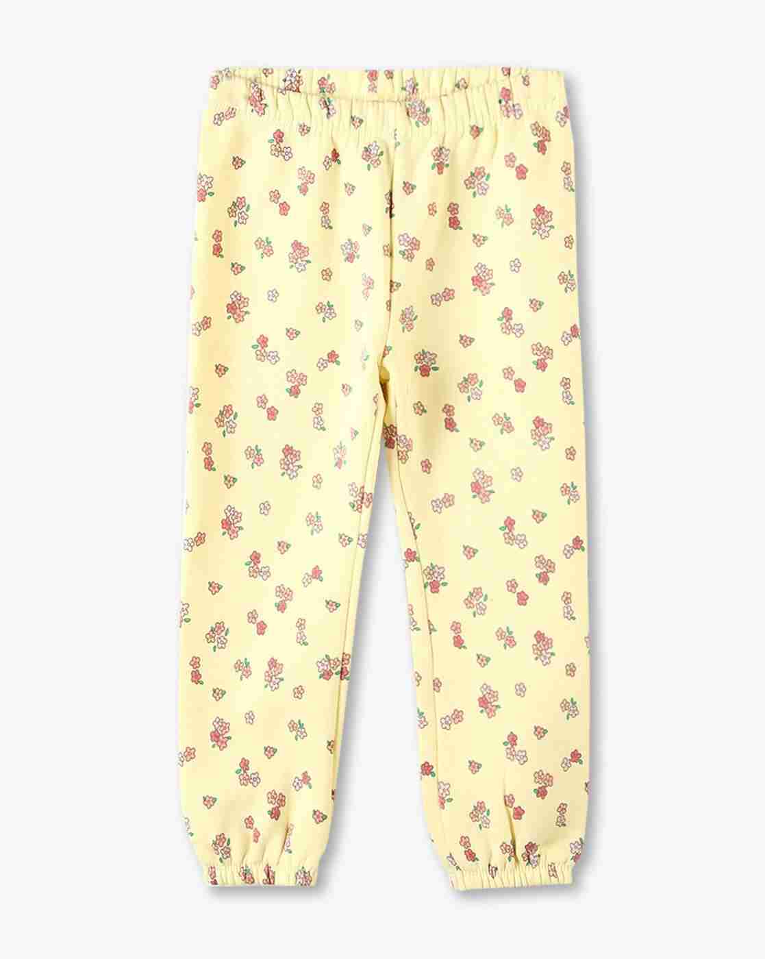 KG FRENDZ | Girls All-Over Daisy Print Joggers with Elasticated Waist|0