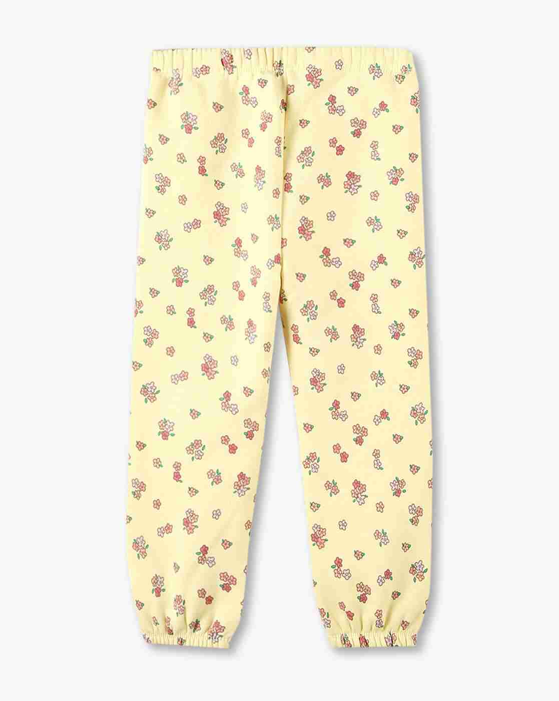 KG FRENDZ | Girls All-Over Daisy Print Joggers with Elasticated Waist|1