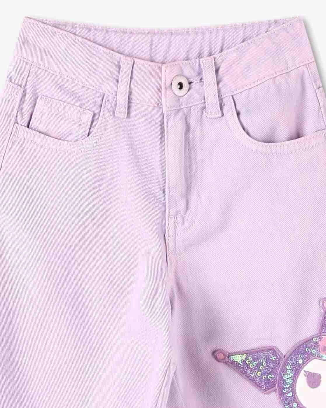 KG FRENDZ | Girls Kuromi Embellished Regular Fit Jorts|2