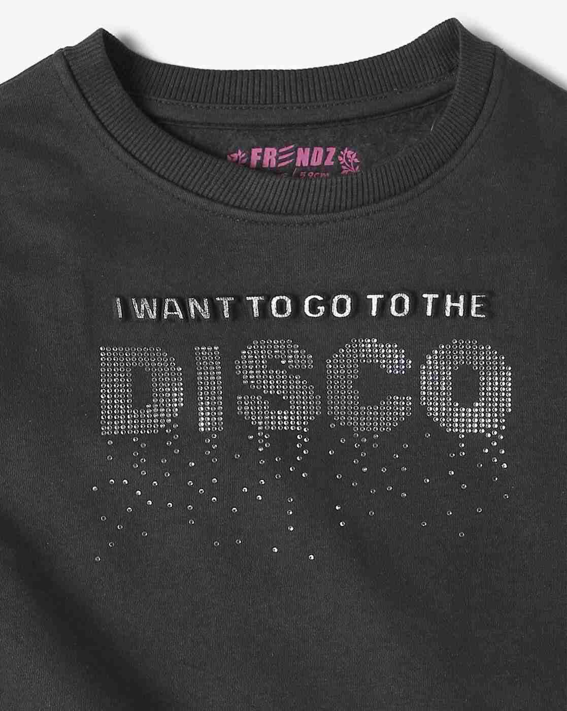 KG FRENDZ | Girls Typographic Print Regular Fit Sweatshirt|2