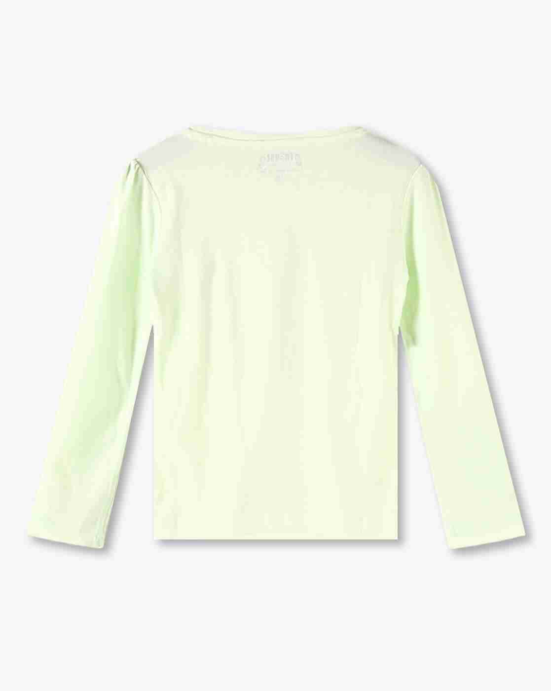 KG FRENDZ | Girls Cactus Embellished Regular Fit Round-Neck T-Shirt|1