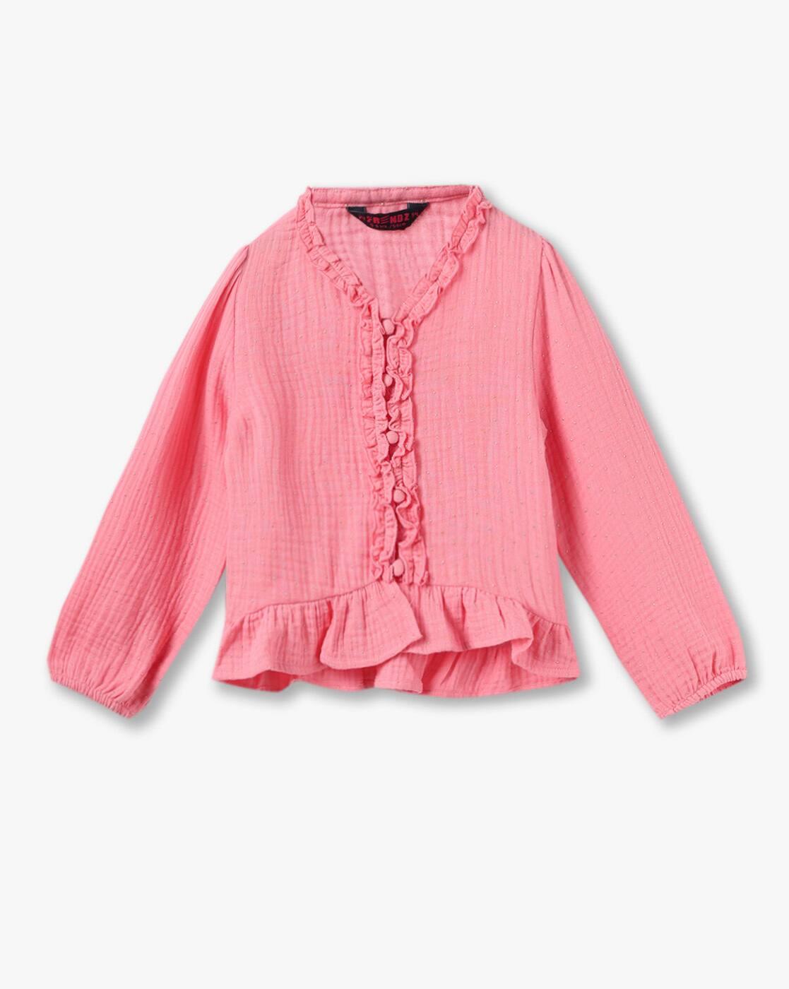 KG FRENDZ | Girls Regular Fit Top with Studs|0