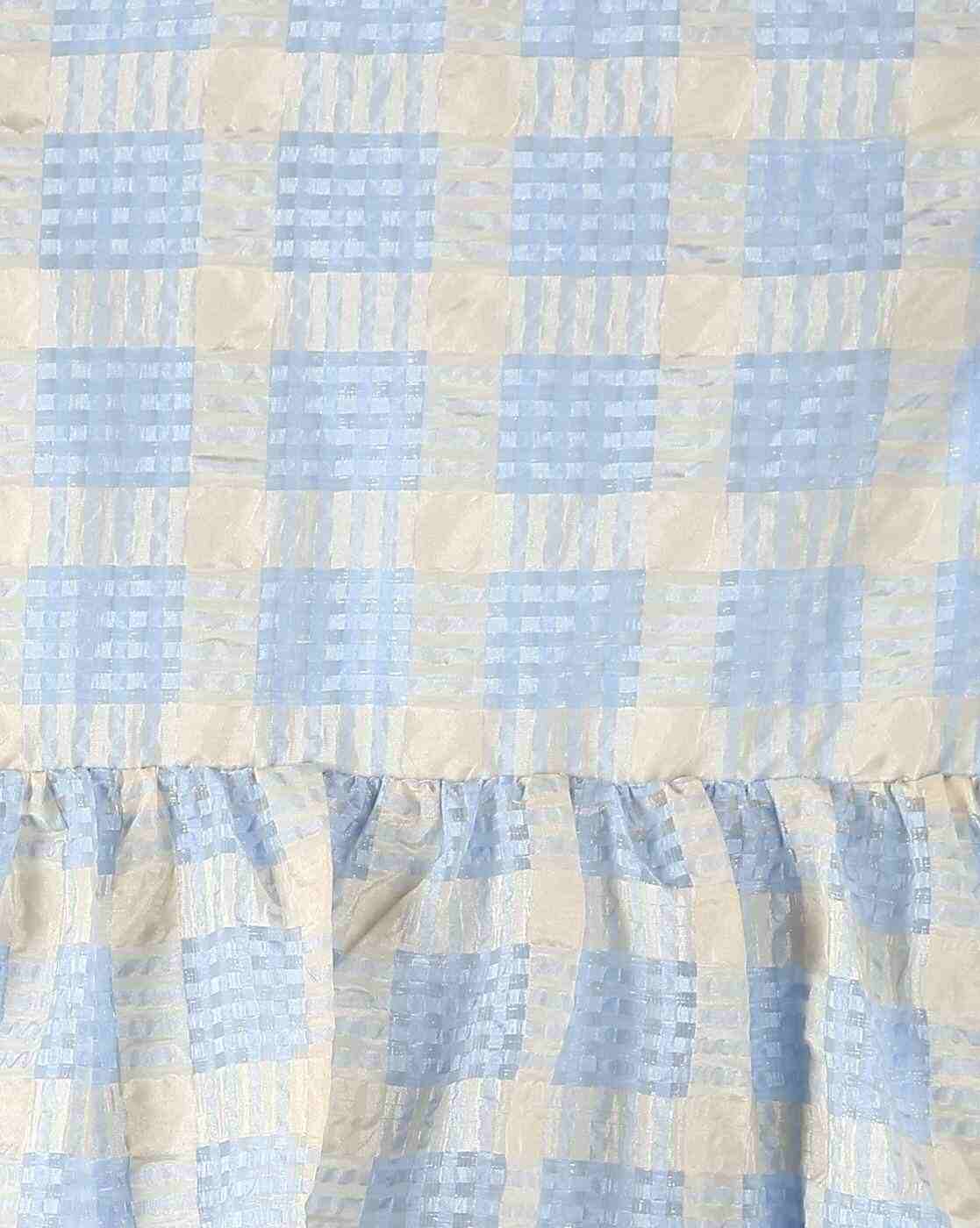 KG FRENDZ | Girls Checked Fit & Flare Dress|2