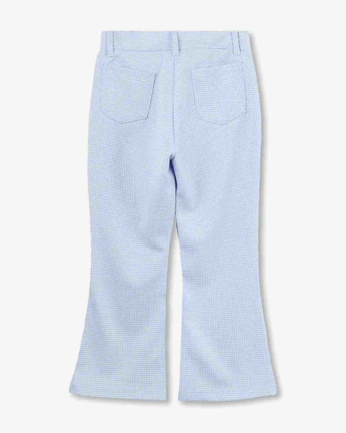 KG FRENDZ | Girls Houndstooth Print Flared Pants|1