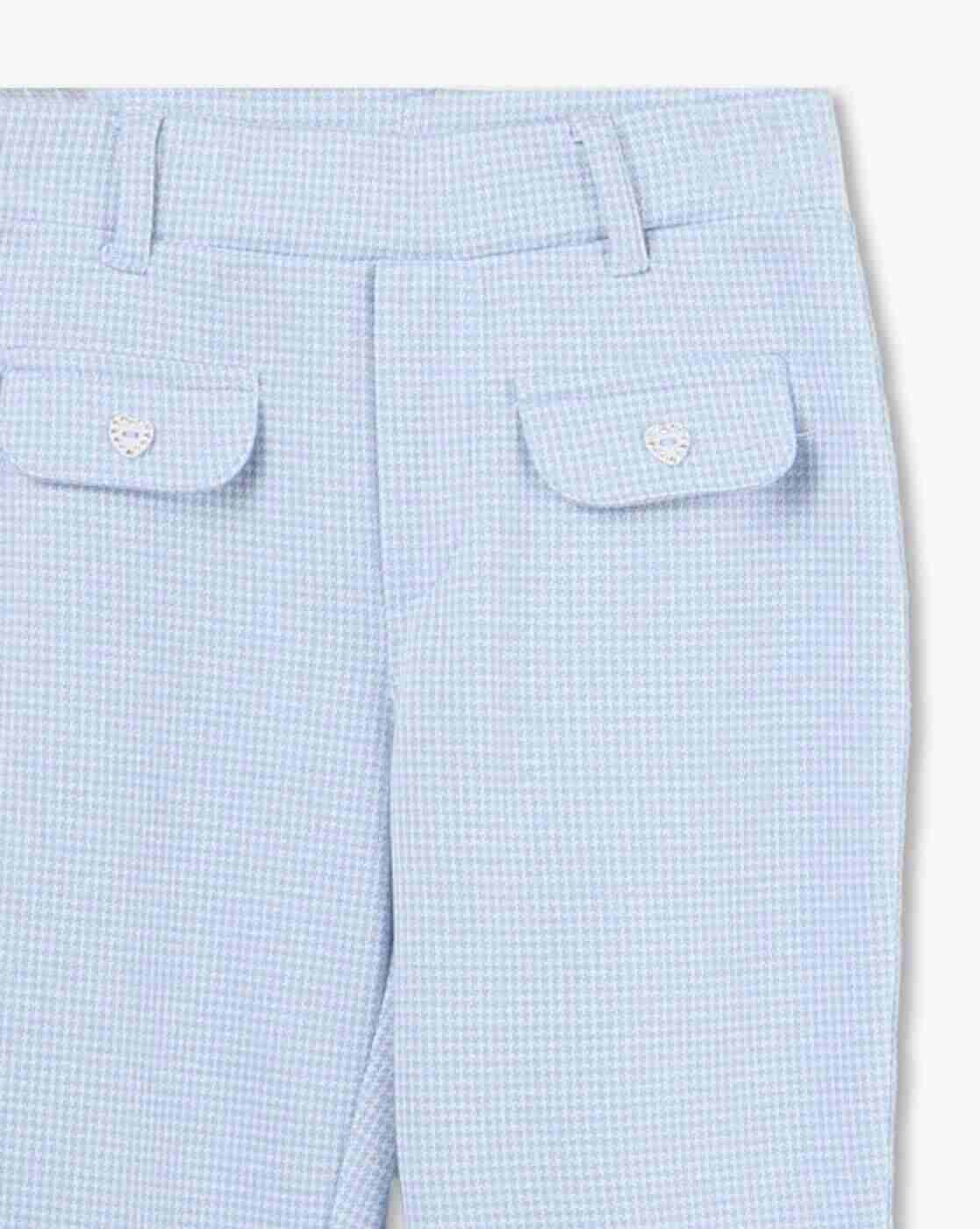 KG FRENDZ | Girls Houndstooth Print Flared Pants|2