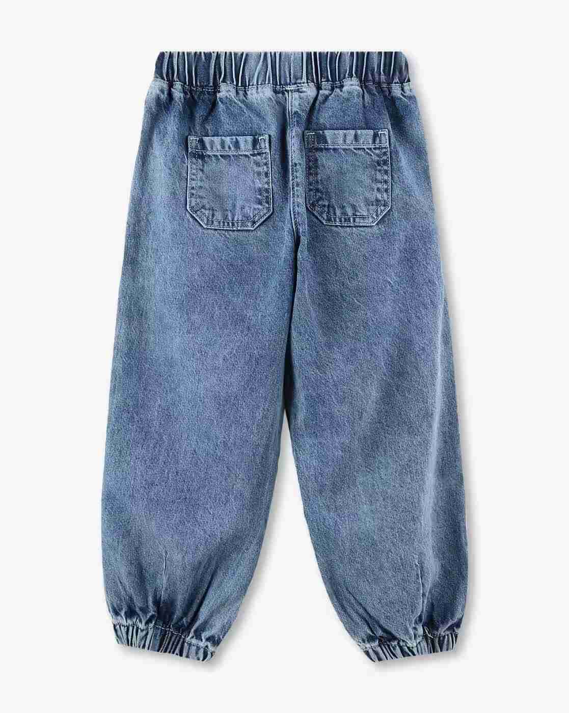 KG FRENDZ | Girls JoggerJeans with Embroidery|1