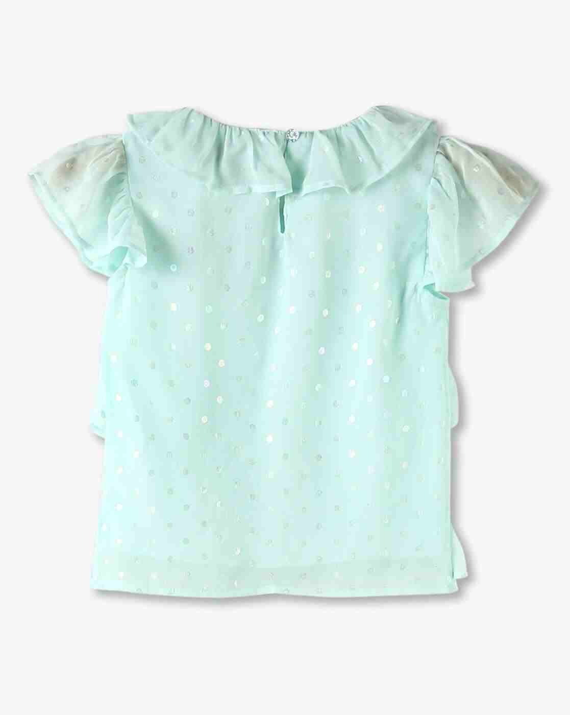KG FRENDZ | Girls Foil Print Relaxed Fit Top|1