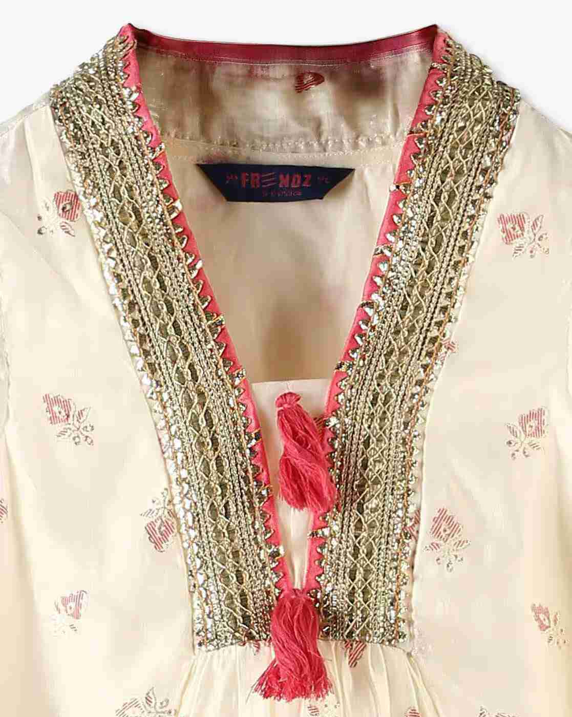 KG FRENDZ | Girls Printed A-Line Kurta & Pants with Dupatta|6
