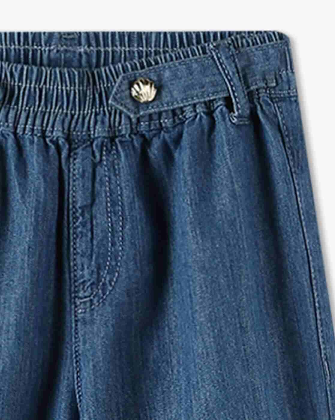 KG FRENDZ | Girls Wide-Leg Denim Culottes|2