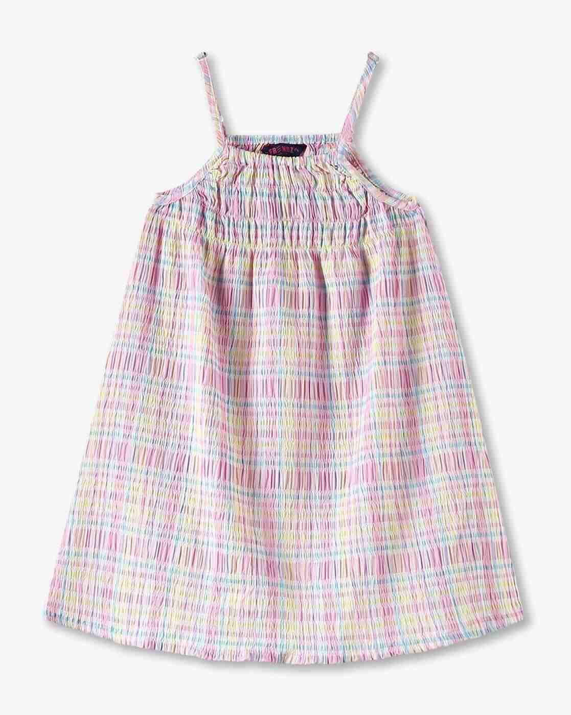 KG FRENDZ | Girls Checked Dungaree with T-Shirt|3