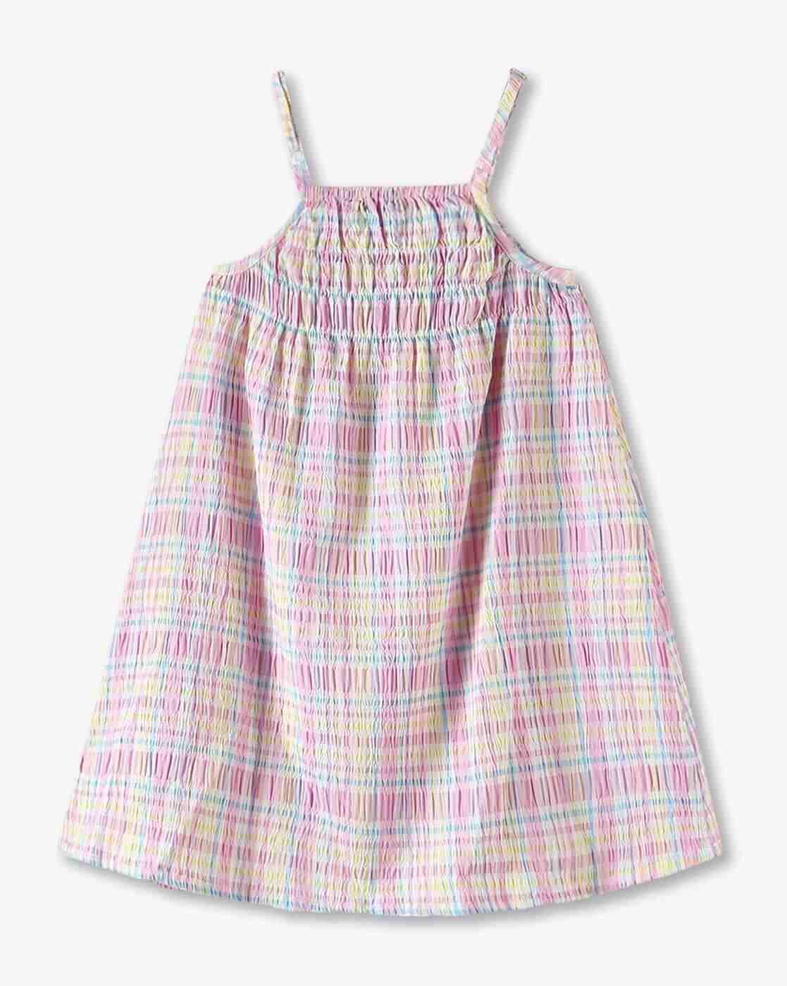 KG FRENDZ | Girls Checked Dungaree with T-Shirt|4
