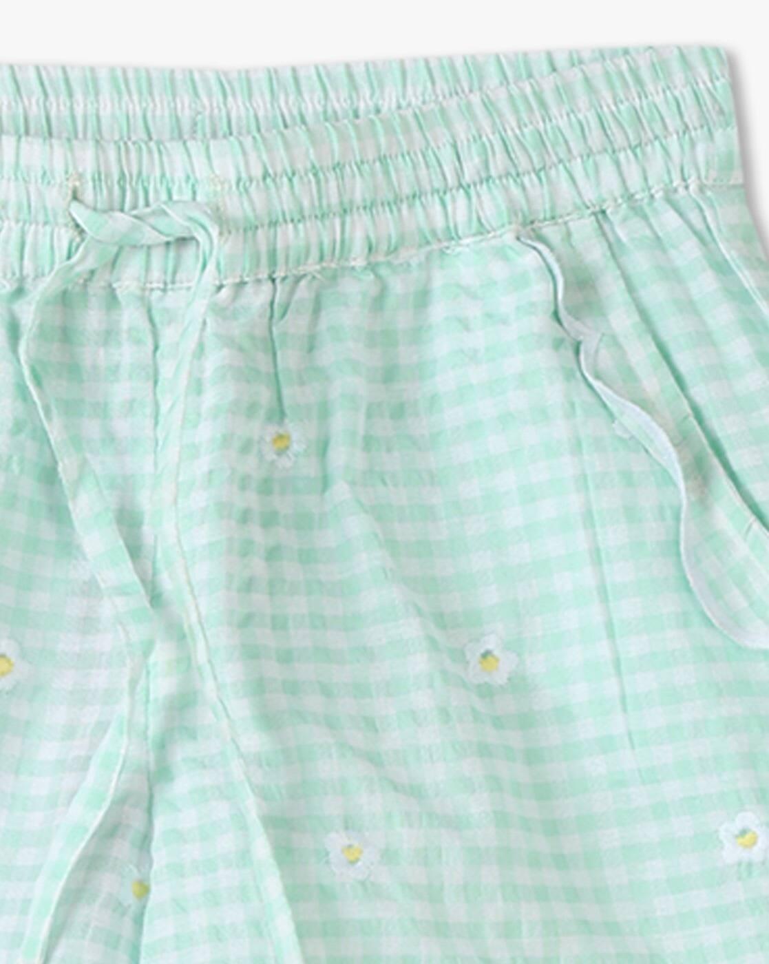 KG FRENDZ | Girls Checked Regular Fit Shorts|2