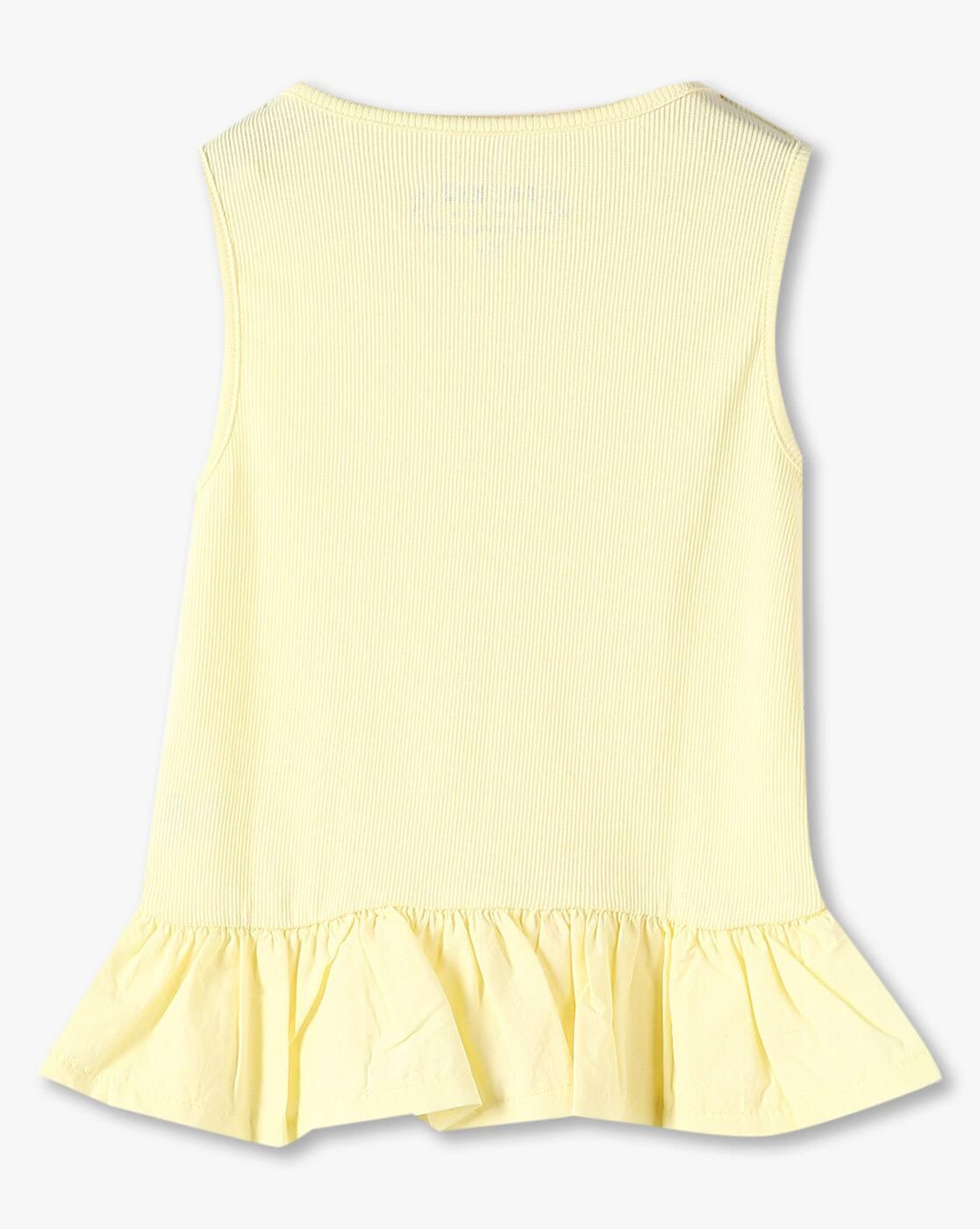KG FRENDZ | Girls Ribbed Regular Fit Top|1