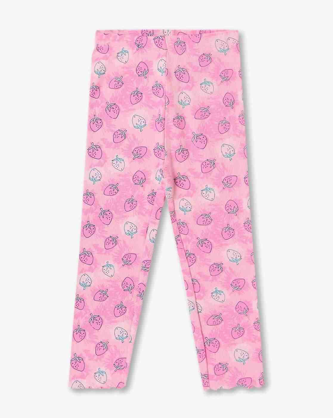 KG FRENDZ | Girls Berry Print Leggings with Elasticated Waist|0