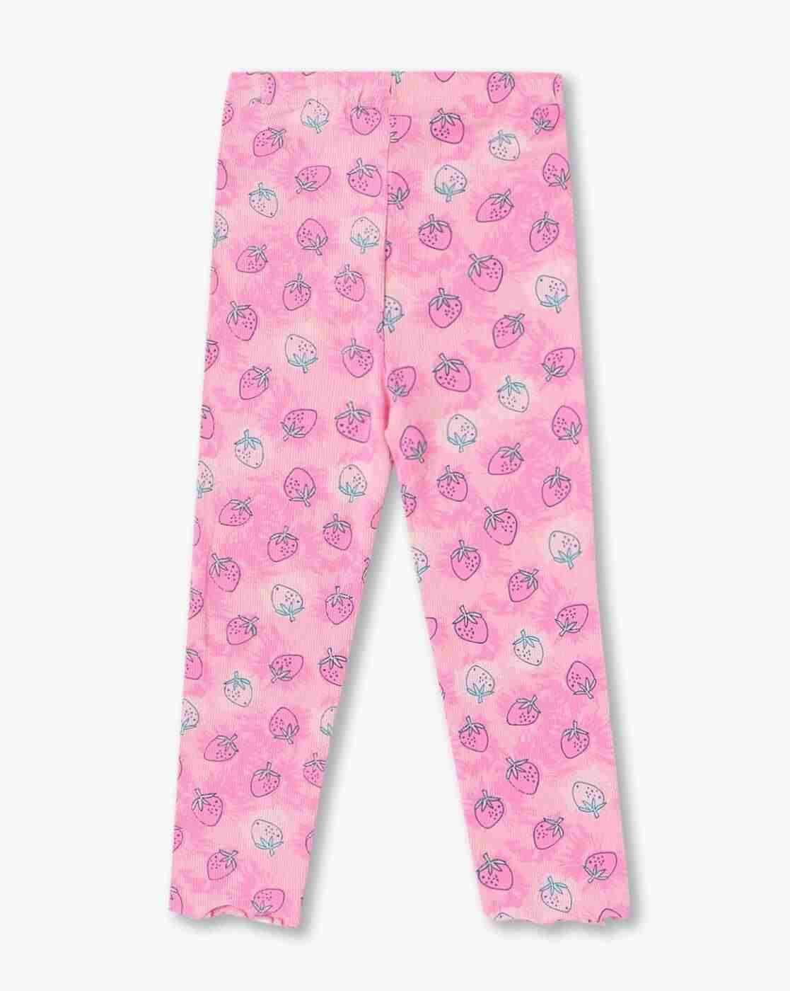 KG FRENDZ | Girls Berry Print Leggings with Elasticated Waist|1