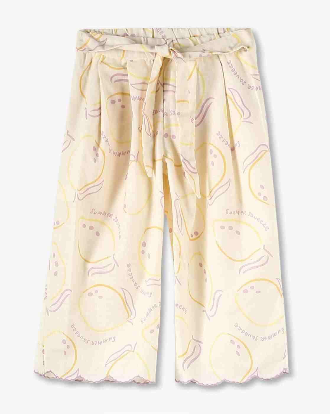 KG FRENDZ | Girls Printed Relaxed Fit Pants|0