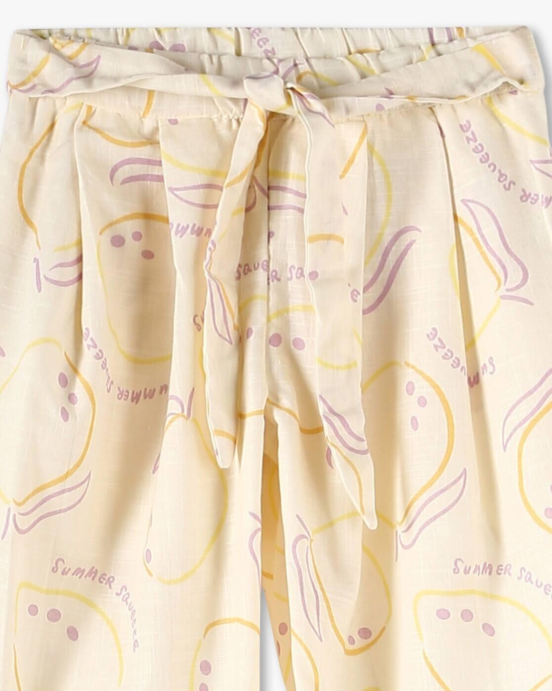 KG FRENDZ | Girls Printed Relaxed Fit Pants|2