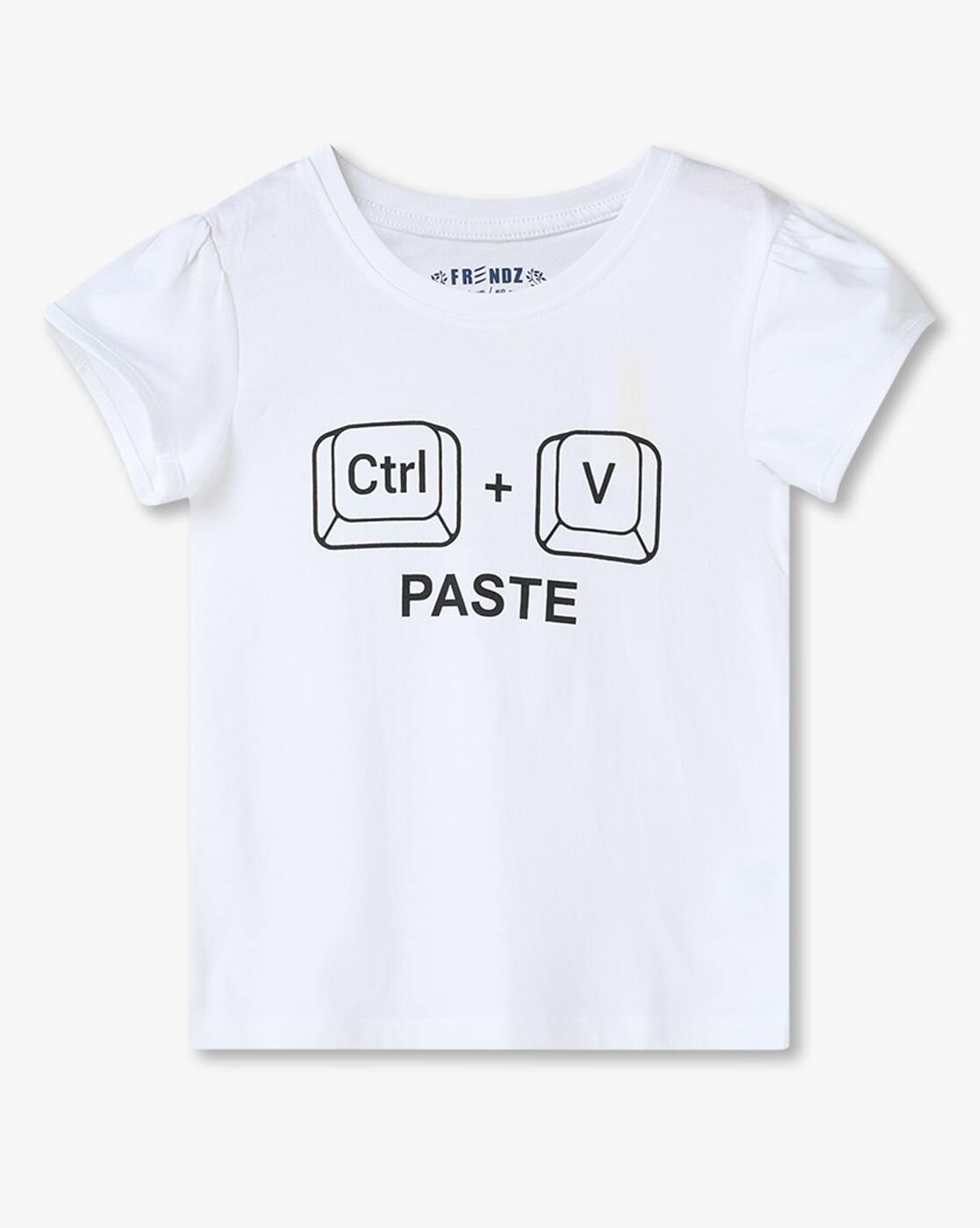 KG FRENDZ | Girls Typographic Print Regular Fit Round-Neck T-Shirt|0