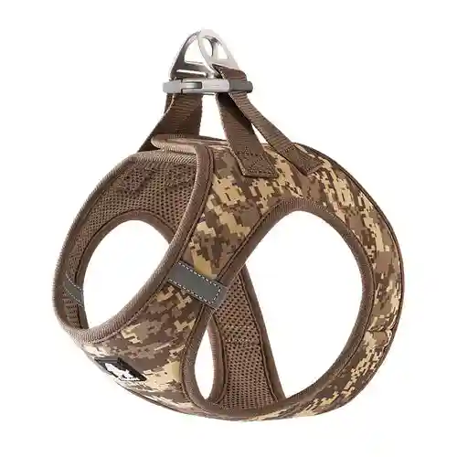Barkbutler Truelove Floral Print Mesh Harness - Small & Medium Breeds, Brown