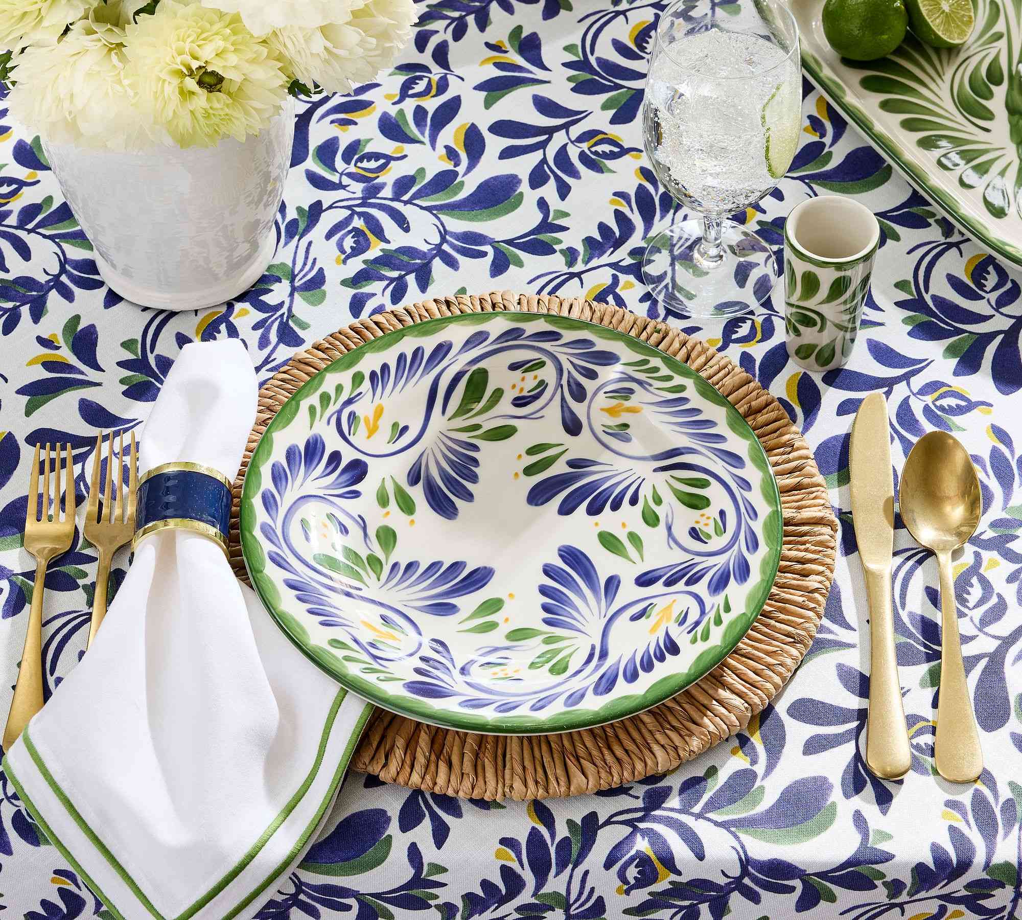 Pottery Barn | Puebla Porcelain Dinner Plates