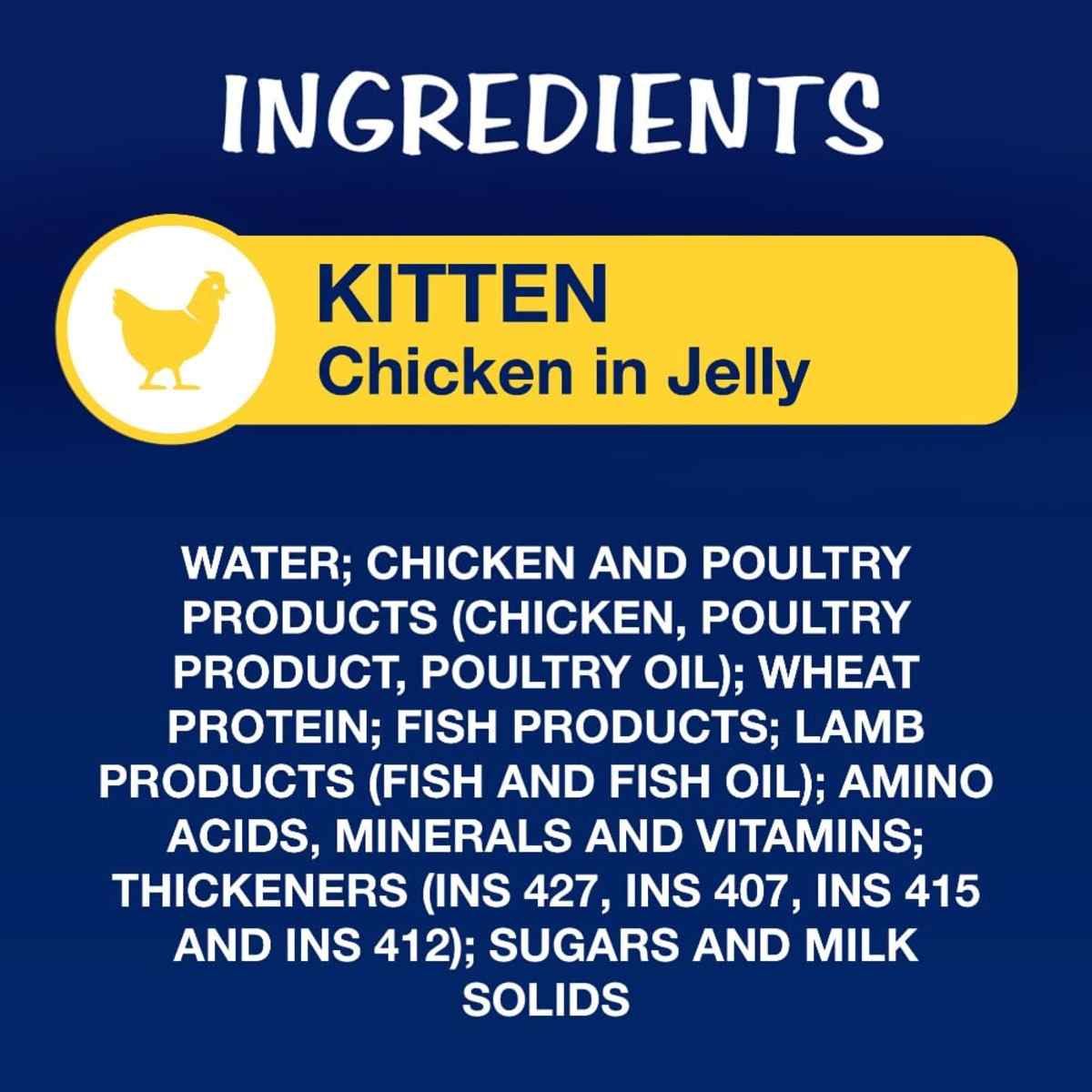 Purina Felix Chicken in Jelly Wet Kitten Food - 85gm