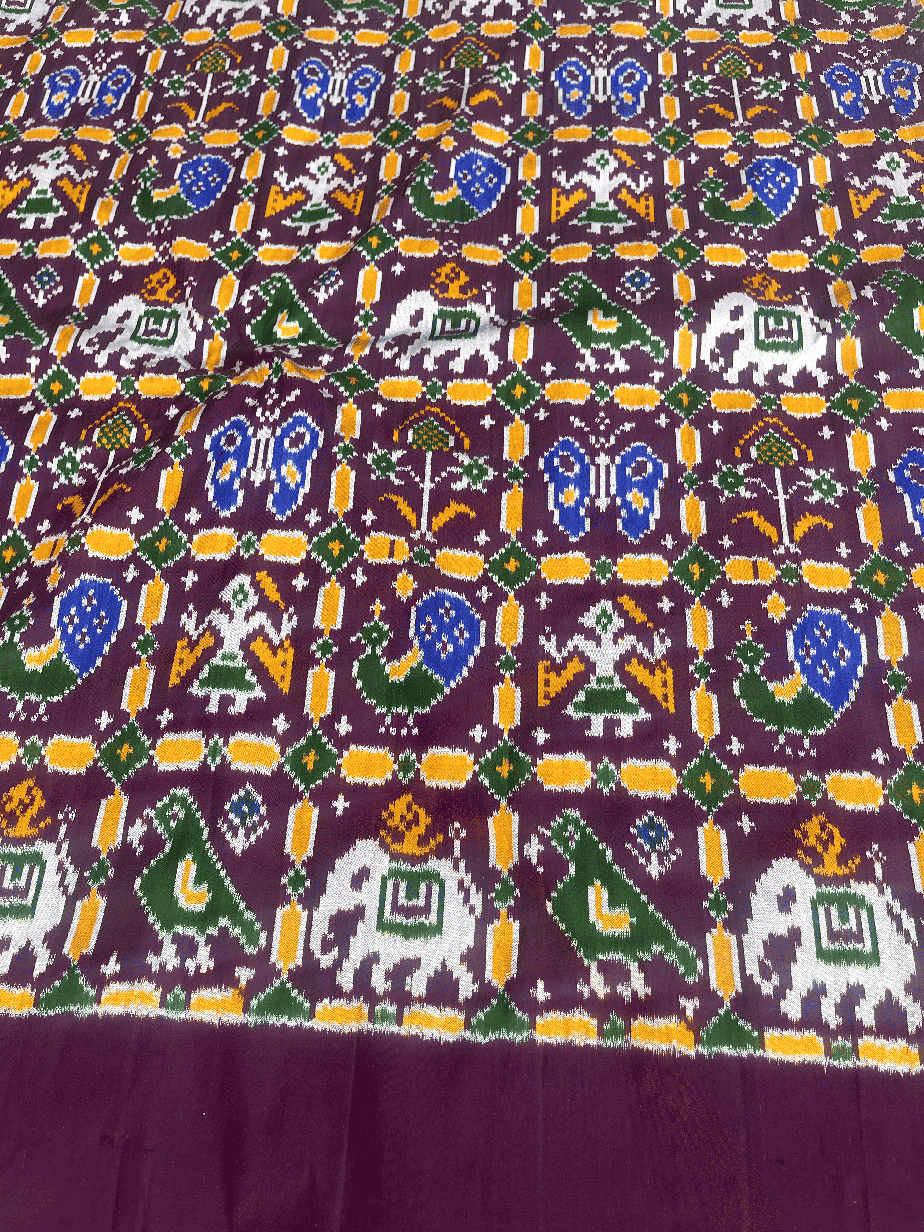 Patola 6 Motif Silk Ikat Fabric